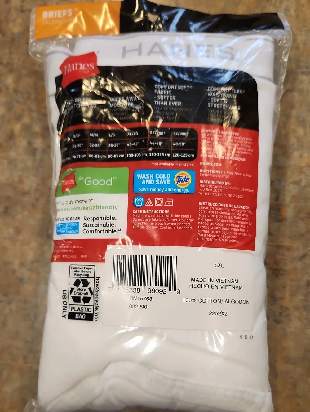 2 Packages Of White Briefs